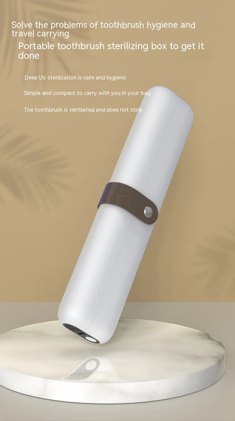 Smart UV Toothbrush Sanitizing Travel Case