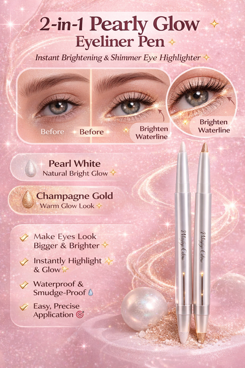 🔥 Magic Glow Eyeliner – 5 Sec Eye Lift Effect