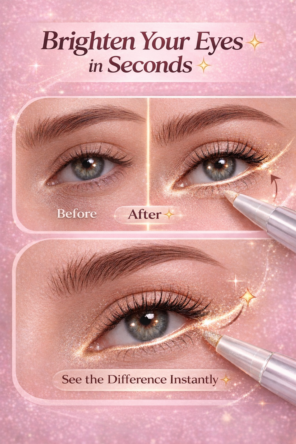 🔥 Magic Glow Eyeliner – 5 Sec Eye Lift Effect