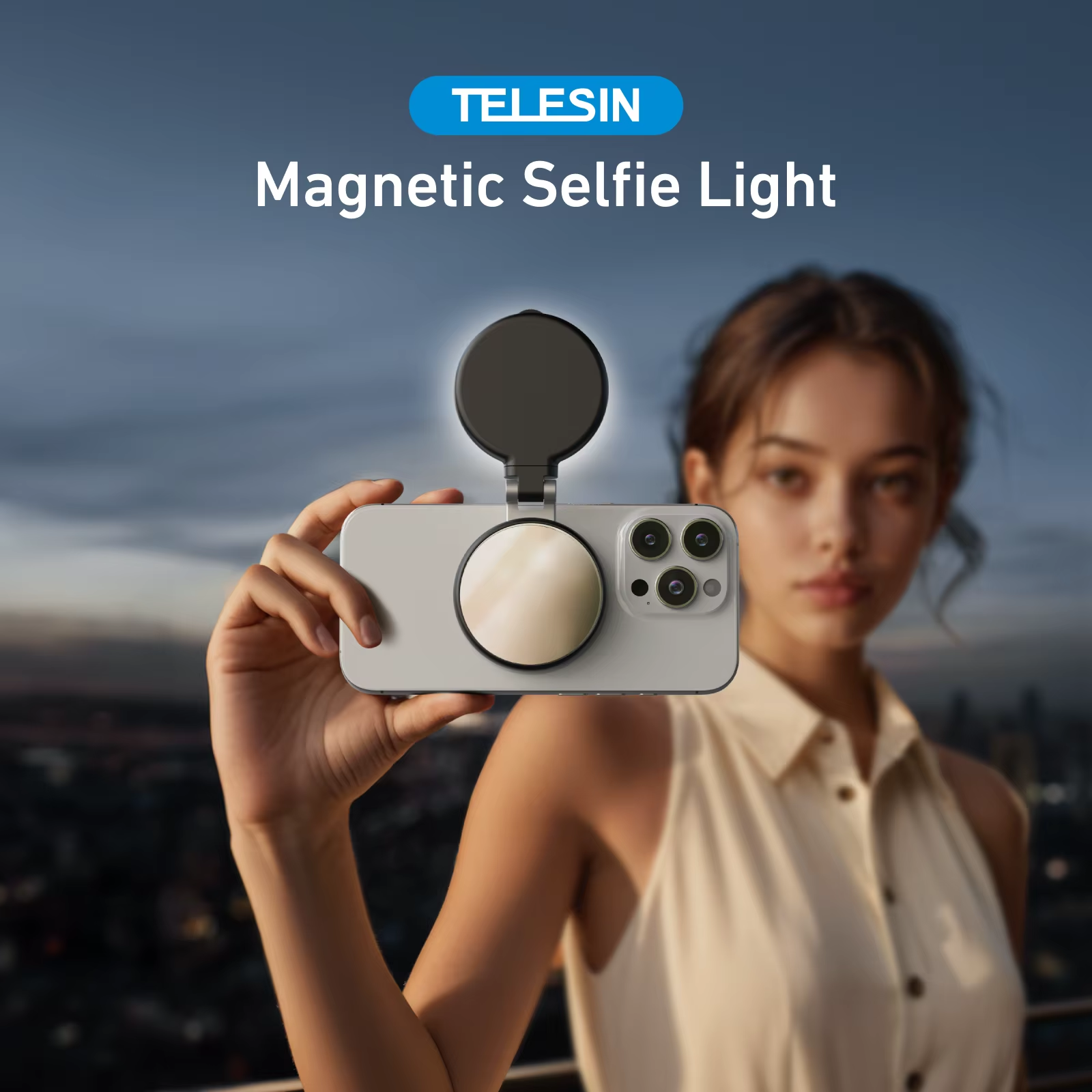 TELESIN Magnetic LED Ring Light – Professional Mobile Lighting